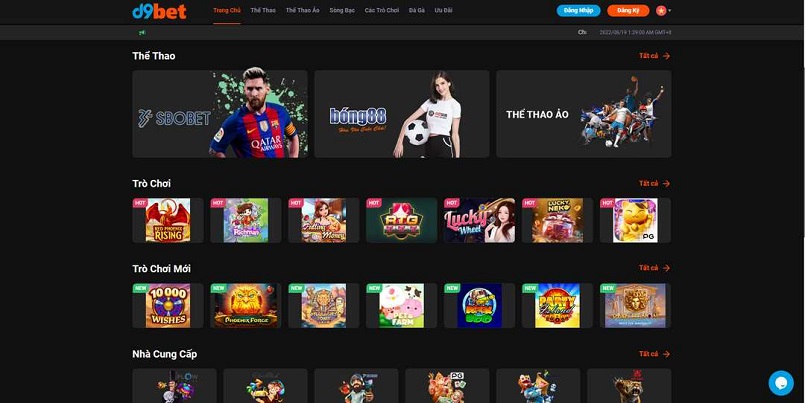 D9bet - trang cá cược nổi tiếng tại thị trường game trực tuyến Việt Nam